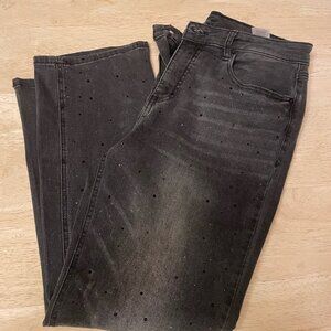Black sparkly jeans (size 10)